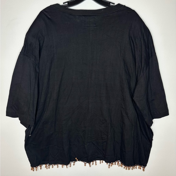 Pink plus size 18 black beaded western style - Picture 2 of 7